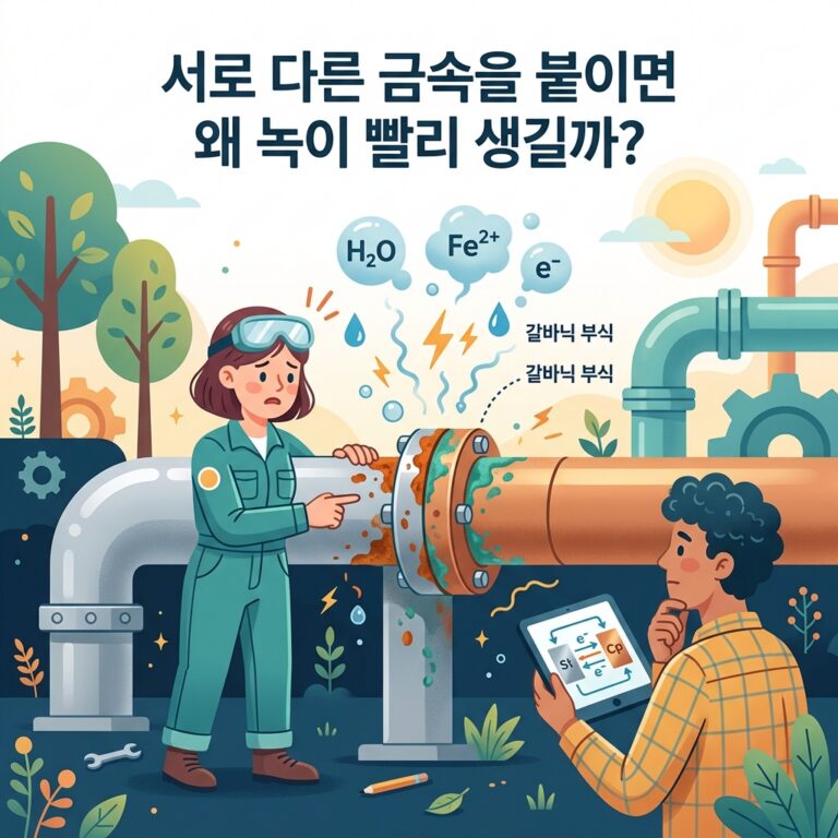 ai thumbnail illustration 서로 다른 금속을 붙이면 왜 녹이 빨리 생길까 1787510288