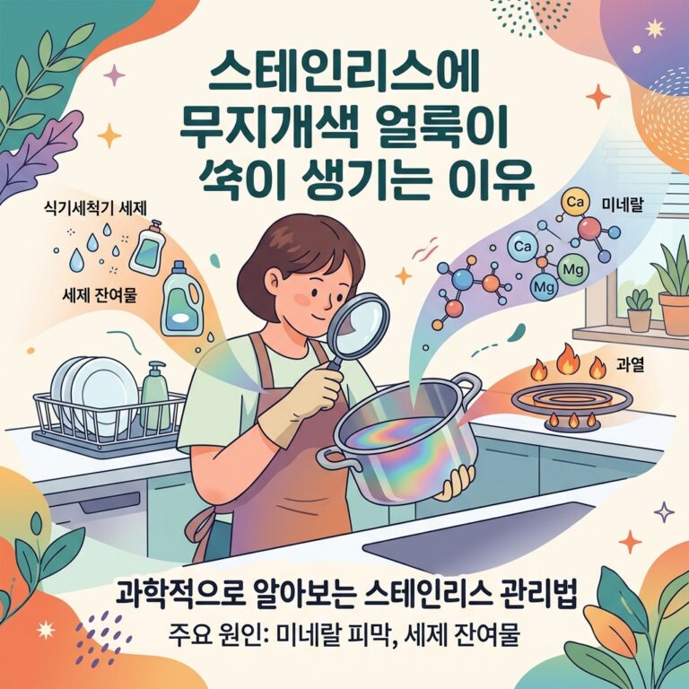 ai thumbnail illustration 스테인리스에 무지개색 얼룩이 생기는 이유 1787510690