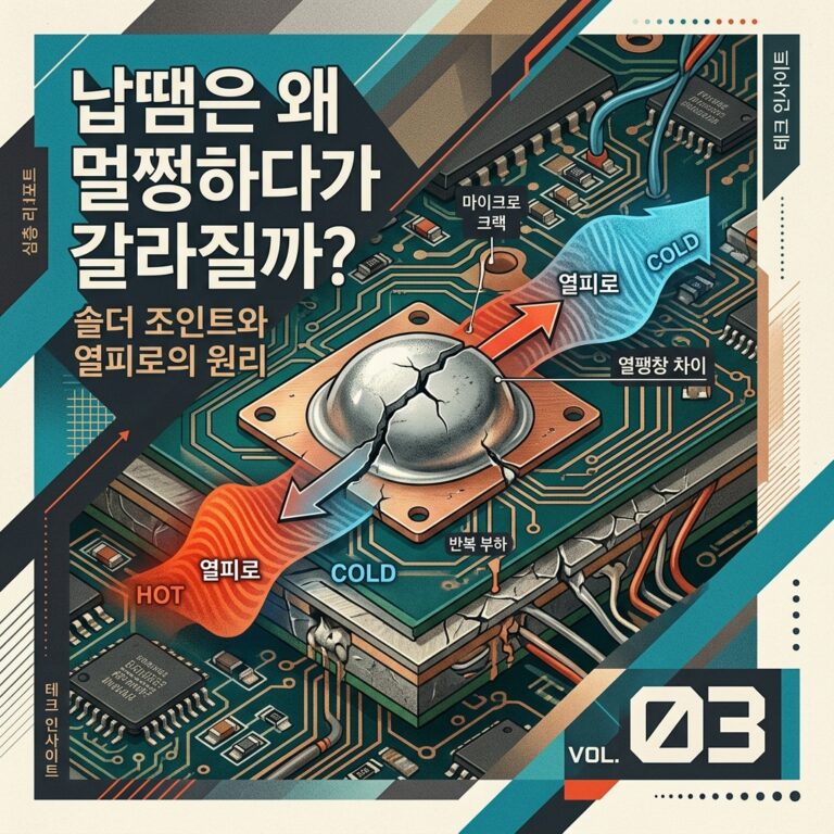 ai thumbnail poster 납땜은 왜 멀쩡하다가 갈라질까 솔더 조인트와 열피로의 원리 1787513556