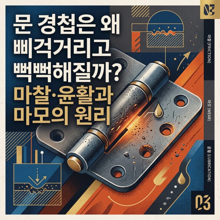 ai thumbnail poster 문 경첩은 왜 삐걱거리고 뻑뻑해질까 마찰·윤활과 마모의 원리 1787515164