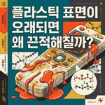 ai thumbnail poster 플라스틱 표면이 오래되면 왜 끈적해질까 1787511264