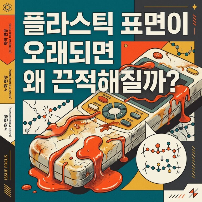 ai thumbnail poster 플라스틱 표면이 오래되면 왜 끈적해질까 1787511264